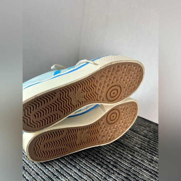 Adidas Parley Nizza light blue lace-up platform sneakers Women 6.5 - Picture 12 of 14